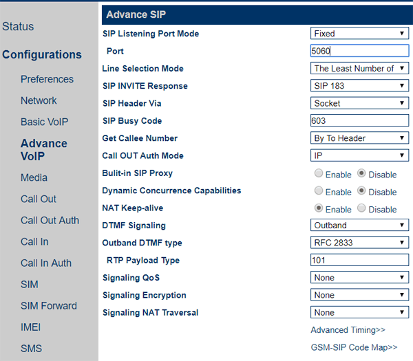 Настройка подключения GSM-шлюза GoIP к АТС 3CX Phone System