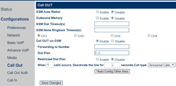 Настройка подключения GSM-шлюза GoIP к АТС 3CX Phone System