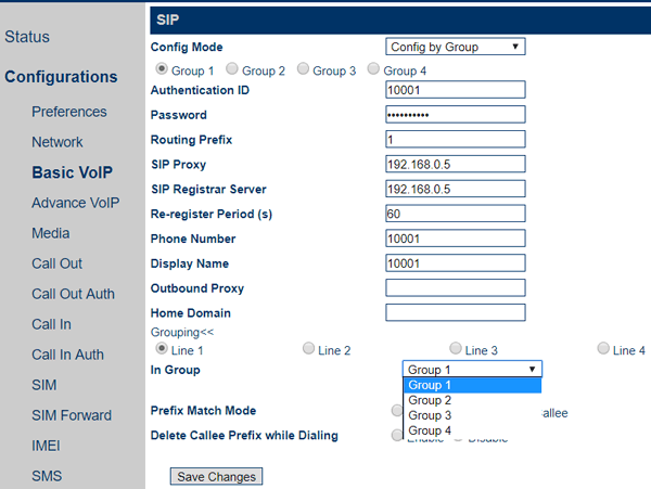 Настройка подключения GSM-шлюза GoIP к АТС 3CX Phone System